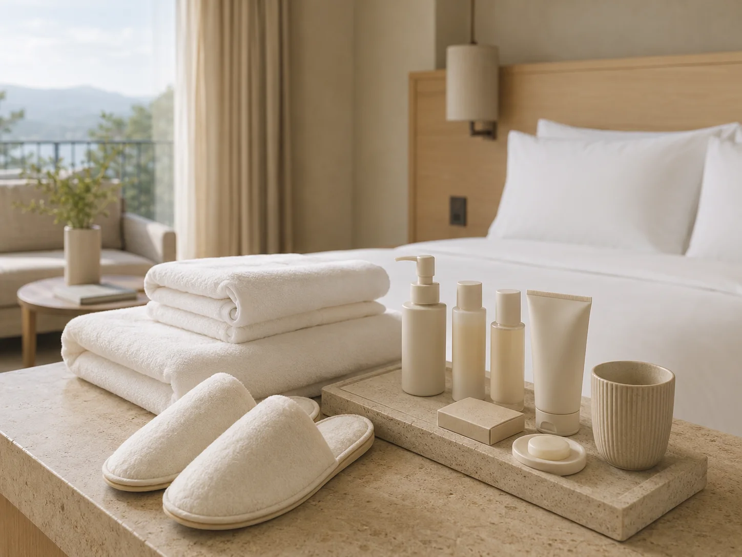Coordinated hotel amenities for star-rated hotels